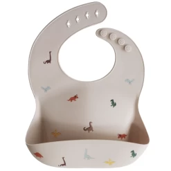 Mushie SILICONE BABY BIB-DINOSAURS