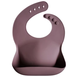 Mushie SILICONE BABY BIB-DUSTY ROSE