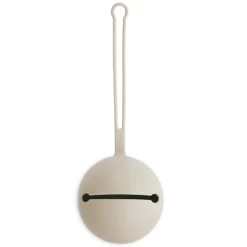 Mushie SILICONE PACIFIER HOLDER CASE - SHIFTING SAND