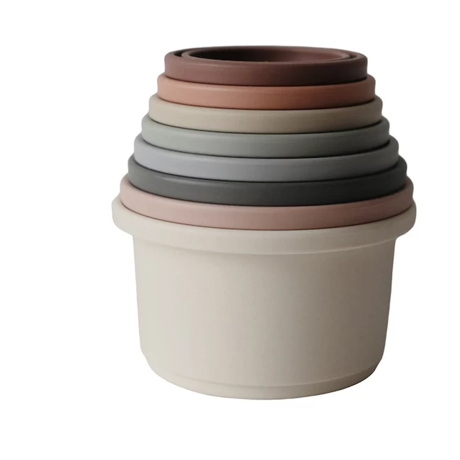 Mushie STACKING CUPS TOY IN ORIGINAL 2 Mushie STACKING CUPS TOY IN ORIGINAL - Afbeelding 2