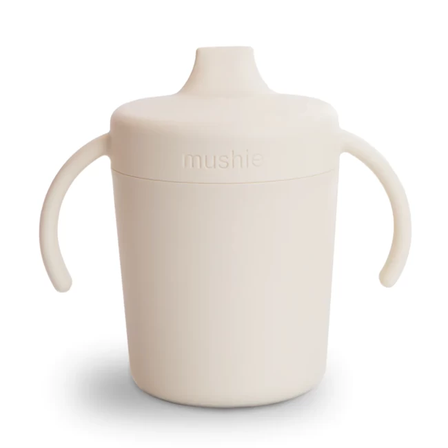 Mushie TRAINER SIPPY CUP IN IVORY 1 Mushie TRAINER SIPPY CUP IN IVORY