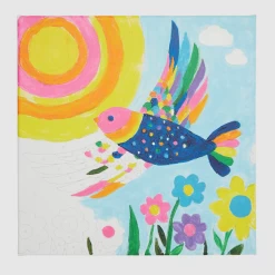 Ooly COLORIFIC CANVAS PAINT BY NUMBER KIT - BRILLIANT BIRD 5 Ooly COLORIFIC CANVAS PAINT BY NUMBER KIT - BRILLIANT BIRD -Babyproducten ooly colorific canvas paint by number kit brillian 2