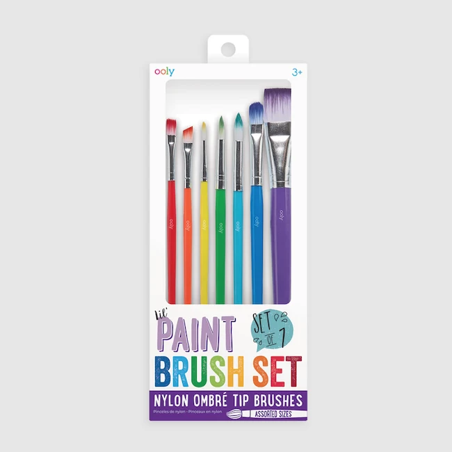 Ooly LIL' PAINT BRUSHES - SET OF 7 1 Ooly LIL' PAINT BRUSHES - SET OF 7