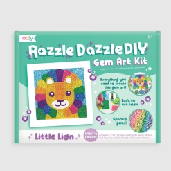 Ooly RAZZLE DAZZLE DIY GEM ART KIT : LIL' LION 6 Ooly RAZZLE DAZZLE DIY GEM ART KIT : LIL' LION -Babyproducten ooly razzle dazzle diy gem art kit lil lion 2