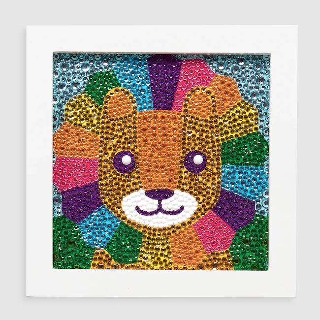 Ooly RAZZLE DAZZLE DIY GEM ART KIT : LIL' LION 4 Ooly RAZZLE DAZZLE DIY GEM ART KIT : LIL' LION - Afbeelding 4