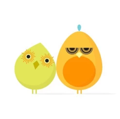 MOD BIRD COUPLE 14X14