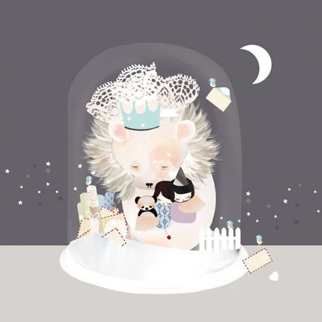 THE SLEEPY SNOW 14X14 1 THE SLEEPY SNOW 14X14