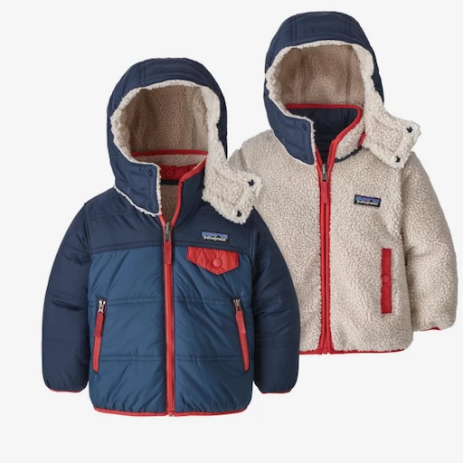 PATAGONIA BABY REVERSIBLE TRIBBLES HOODY - BB1115433 2 PATAGONIA BABY REVERSIBLE TRIBBLES HOODY - BB1115433 - Afbeelding 2