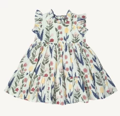 JENNIFER DRESS IN PAPER FLORAL