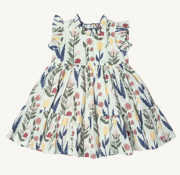 JENNIFER DRESS IN PAPER FLORAL 1 JENNIFER DRESS IN PAPER FLORAL