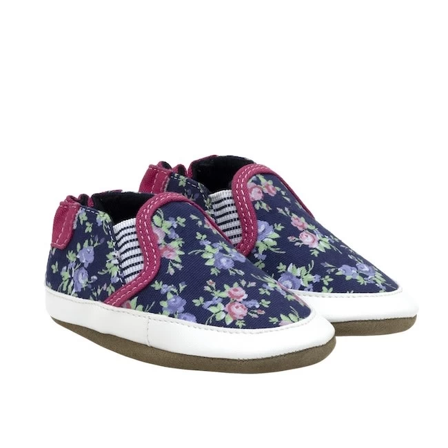 ROBEEZ LEAH FLORAL SOFT SOLE SHOE 1 ROBEEZ LEAH FLORAL SOFT SOLE SHOE