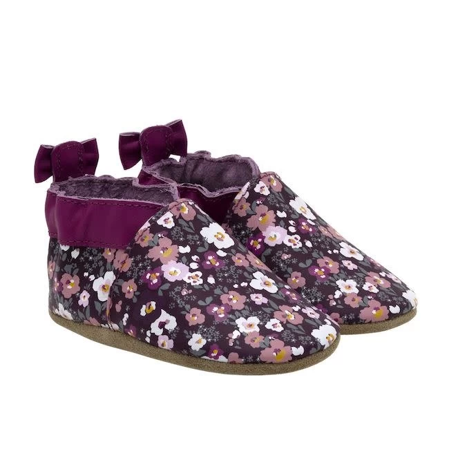 ROBEEZ SOFT SOLE POPPY PLUM SHOE 1 ROBEEZ SOFT SOLE POPPY PLUM SHOE
