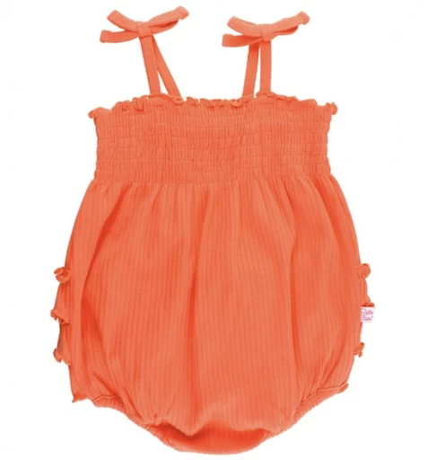 SUNSET RIBBED SMOCKED BUBBLE ROMPER 2 SUNSET RIBBED SMOCKED BUBBLE ROMPER - Afbeelding 2