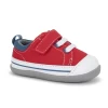 STEVIE II INFANT FIRST WALKER SNEAKER RED WITH NAVY