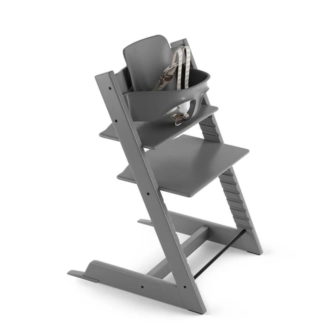 Stokke TRIPP TRAPP BUNDLE HIGH CHAIR IN STORM GREY 1 Stokke TRIPP TRAPP BUNDLE HIGH CHAIR IN STORM GREY