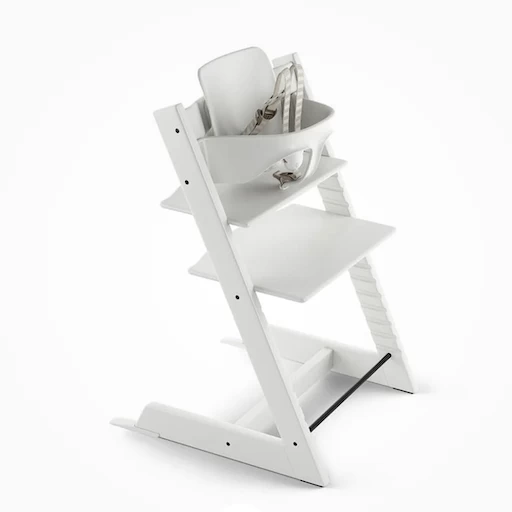 Stokke TRIPP TRAPP BUNDLE HIGH CHAIR WHITE 1 Stokke TRIPP TRAPP BUNDLE HIGH CHAIR WHITE
