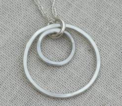 GENERATIONS 2 RING NECKLACE 17”