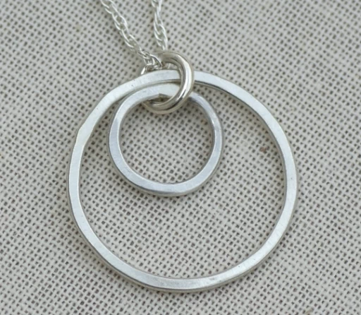 GENERATIONS 2 RING NECKLACE 17” 1 GENERATIONS 2 RING NECKLACE 17”