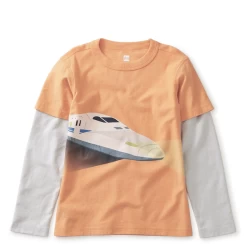 FAST TRAIN LAYERED GRAPHIC TEE