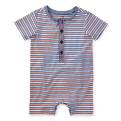 HENLEY BABY ROMPER IN CORONET BLUE