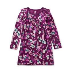 LONG SLEEVE MIGHTY MINI DRESS IN SNOWY BRANCHES