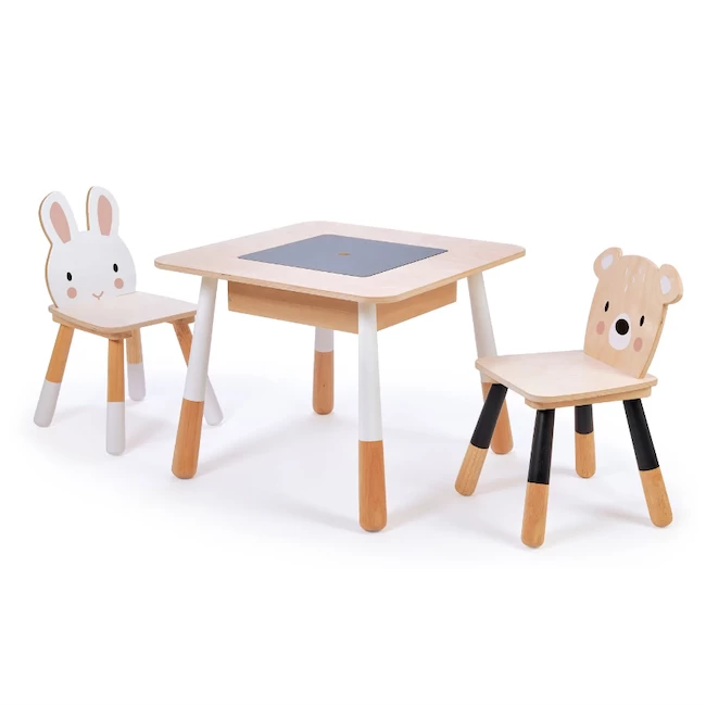 Tender Leaf Toys FOREST TABLE AND CHAIRS 1 Tender Leaf Toys FOREST TABLE AND CHAIRS