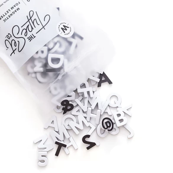 SOFT MAGNETIC LETTERS 1" 200 PIECE SANS SERIF COLOR IN PAPER WHITE 1 SOFT MAGNETIC LETTERS 1" 200 PIECE SANS SERIF COLOR IN PAPER WHITE