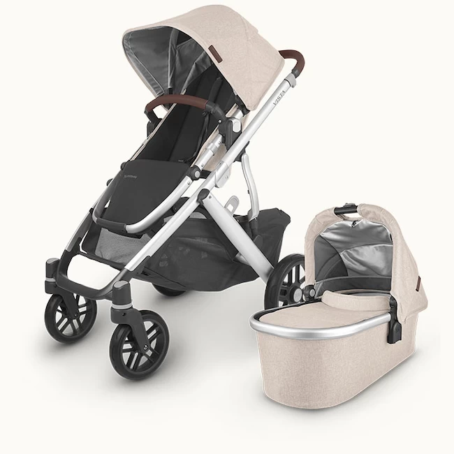 Uppababy VISTA V2 STROLLER - DECLAN (OAT MELANGE/SILVER/CHESTNUT LEATHER) 1 Uppababy VISTA V2 STROLLER - DECLAN (OAT MELANGE/SILVER/CHESTNUT LEATHER)