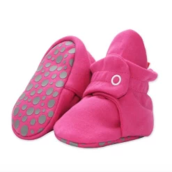 ZUTANO SOLID COTTON BOOTIES WITH GRIPPERS - BB1100064